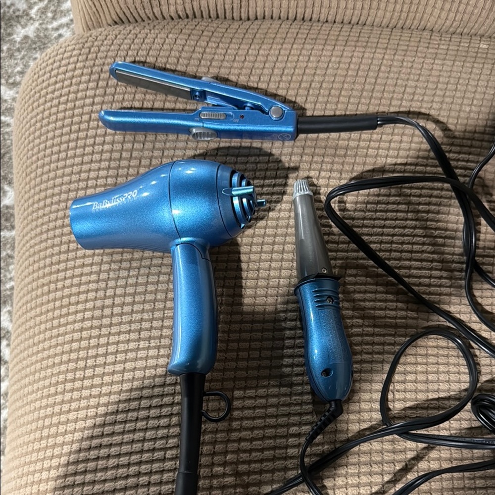 BaByliss Pro Shimmering Blue Styling Trio